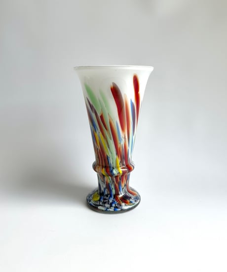 Vase｜アートガラス｜花瓶｜カラフル｜Hans Jürgen Richartz｜ドイツ