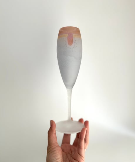 Glass｜シャンパングラス｜アートガラス｜北欧