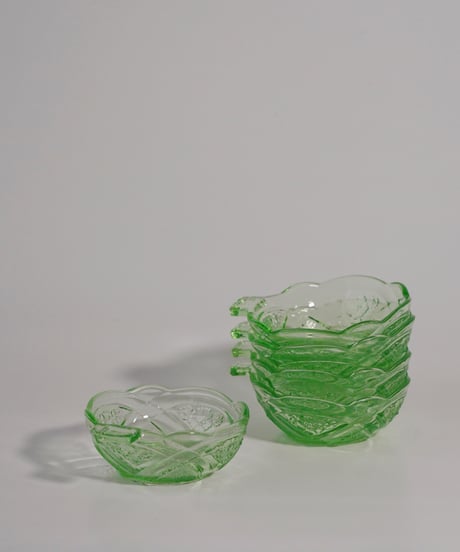 Bowl｜アールデコ｜ハンドル付ガラスボウル｜ポルトガル