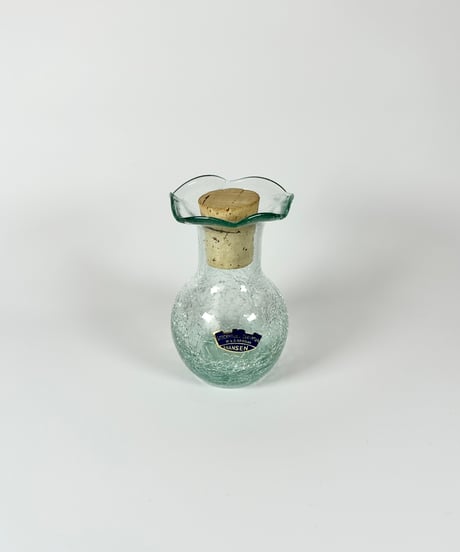 Vase｜Skansen｜クラックガラス｜北欧ヴィンテージ｜スウェーデン