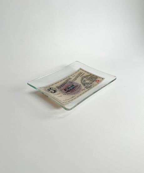 Plate｜ガラスのプレート｜スウェーデン紙幣｜1949