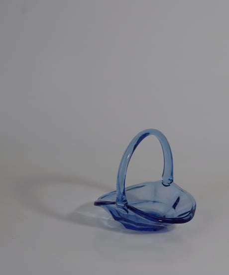 Bowl｜ガラスバスケット｜アールデコ｜ハンドル付ボウル｜ポルトガル