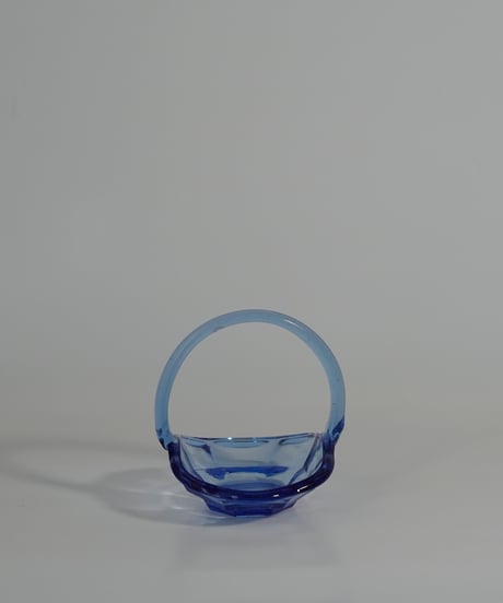 Bowl｜ガラスバスケット｜アールデコ｜ハンドル付ボウル｜ポルトガル