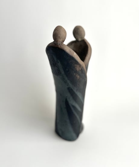 Sculpture｜Stengods Keramik｜カップル｜陶器の置物