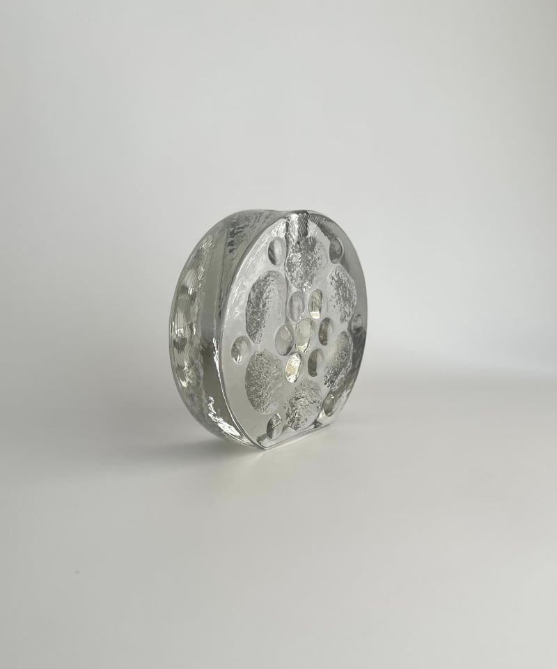 西ドイツ Walther 60s ガラスブロック一 輪挿し 花器 西ドイツ Walther 60s ガラスブロック一 輪挿し 花器 - メルカリ