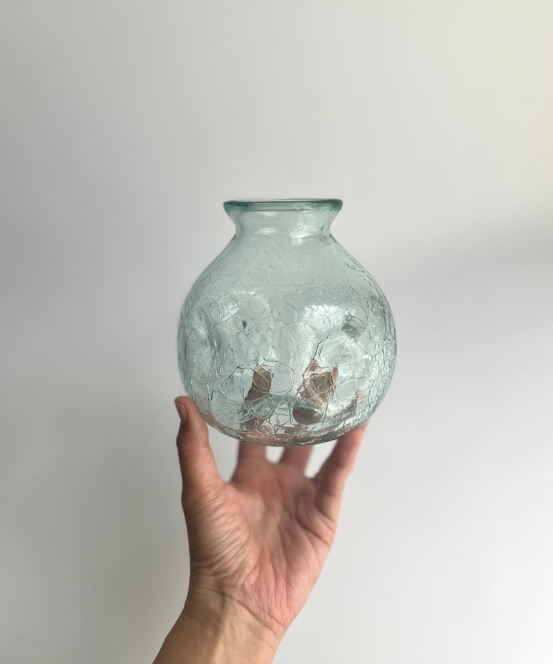 Vase｜Stockholms Glasbruk Skansen｜北欧｜クラックガラス | r