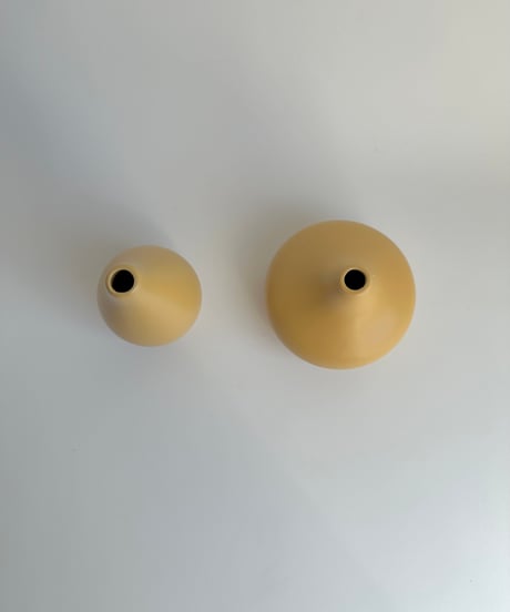 Vase｜マスタードイエロー｜花瓶｜Holmen Keramik｜ドイツ