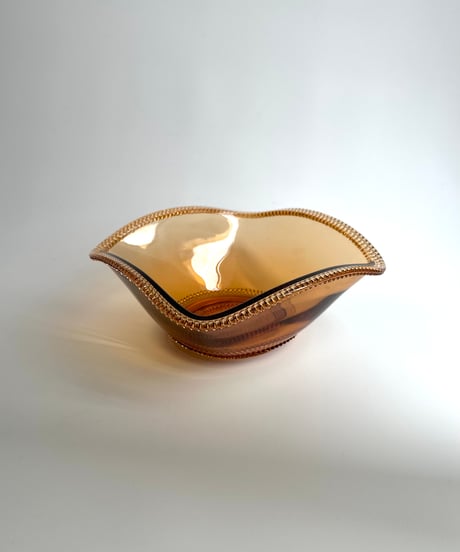 Bowl｜ガラスボウル｜アンバーガラス｜フルーツボウル