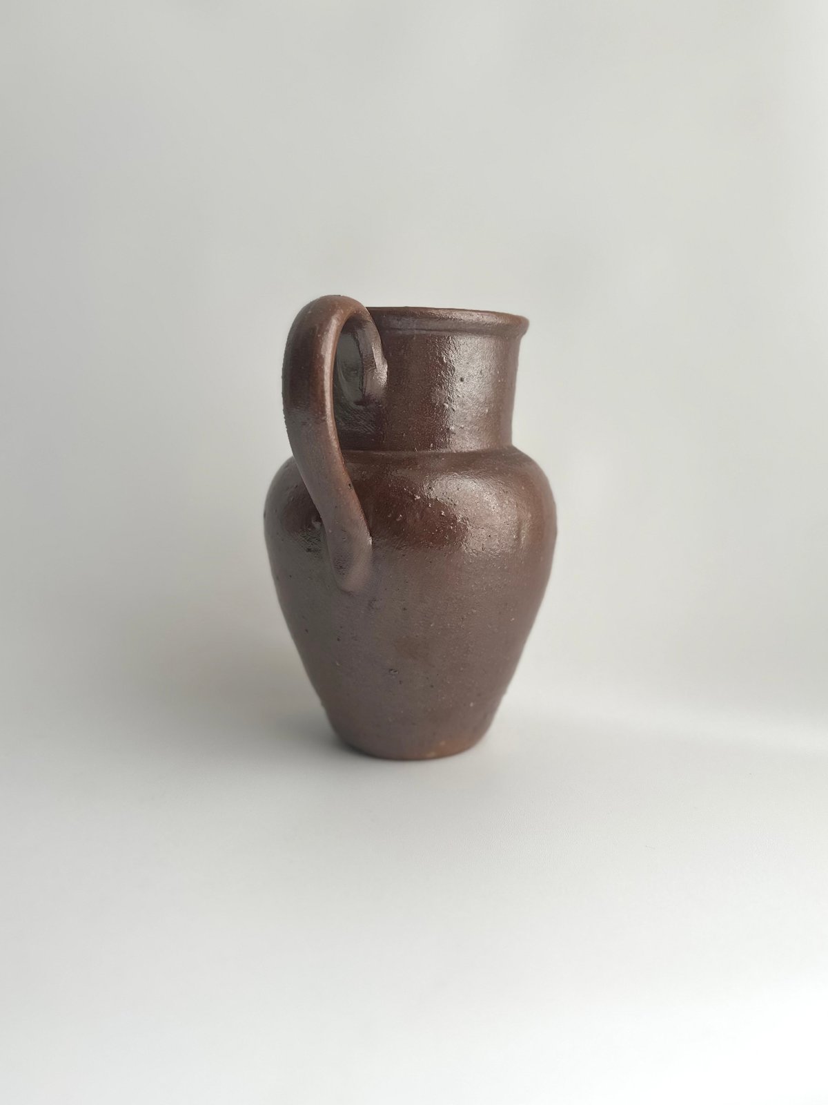 自然石 花瓶 茶色 Irregular Jug ジャグ｜水差し｜茶色の花瓶｜北欧 | roi home｜北欧ヴィンテージ雑貨
