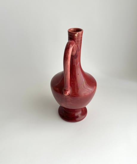 Vase｜赤い花瓶｜HoganasKeramik｜陶器｜北欧ヴィンテージ
