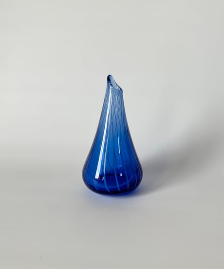Vase｜ブルー｜ストライプ｜北欧｜一輪挿し