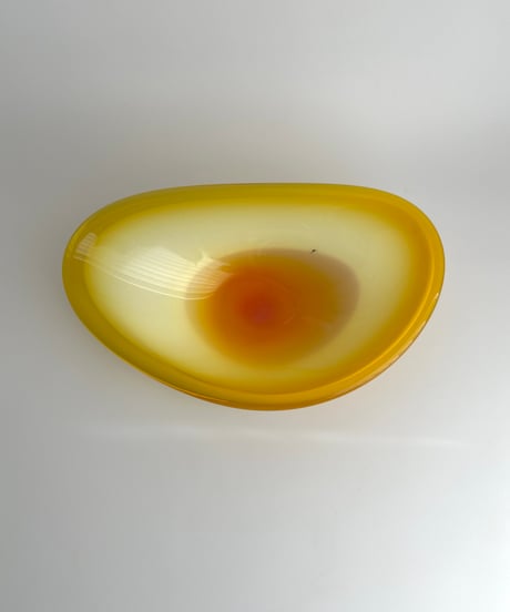 Bowl｜Bergdala｜大きなガラスのボウル｜オレンジ｜フルーツボウル