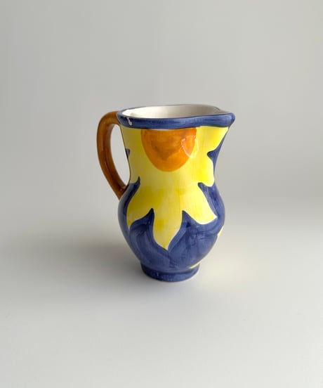 Jug｜水差し｜陶器製｜花瓶｜花模様