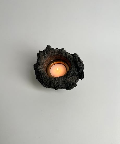 Candle Holder｜ 燭台｜溶岩石｜燭台