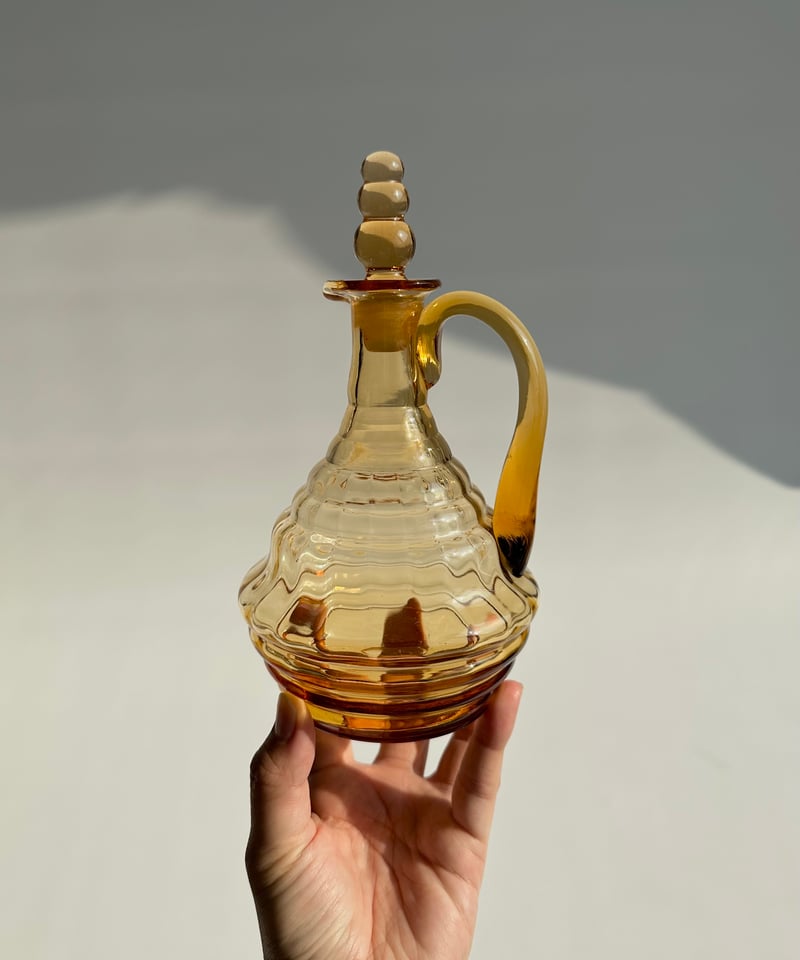 Decanter｜デキャンタ｜カラフェ｜アンバー｜Art deco | roi home｜北欧