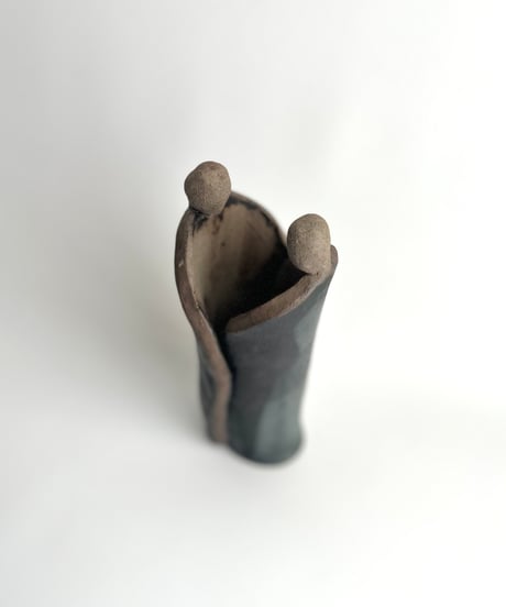 Sculpture｜Stengods Keramik｜カップル｜陶器の置物