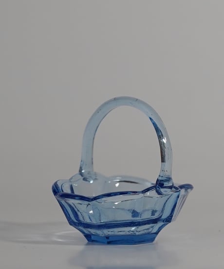 Bowl｜ガラスバスケット｜アールデコ｜ハンドル付ボウル｜ポルトガル
