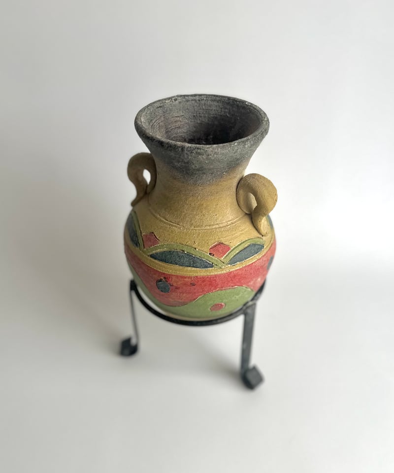 花瓶　フラワースタンド　壺　アンティーク Vase｜AMFORA｜アンフォラ｜壺｜スタンド付き | roi home｜北欧
