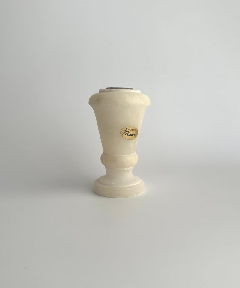 Candle holder｜アラバスター｜天然石｜燭台 | roi｜北欧ヴィンテージ雑貨