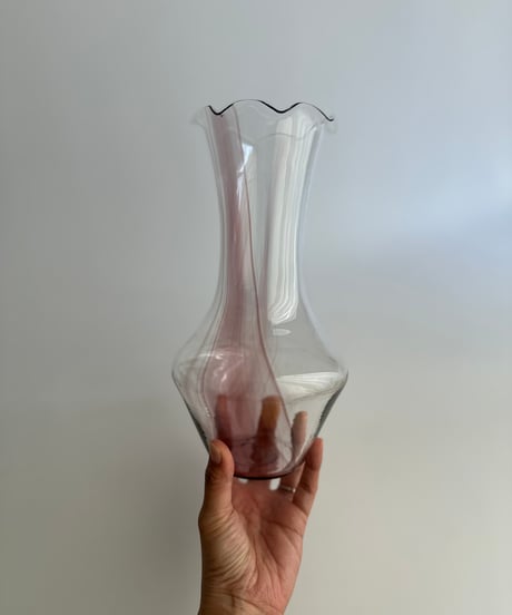 Vase｜1970s｜フリルエッジ｜フラワーベース