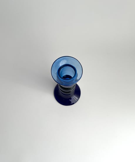 Candle holder｜ガラスのキャンドルホルダー｜燭台｜ミッドセンチュリー