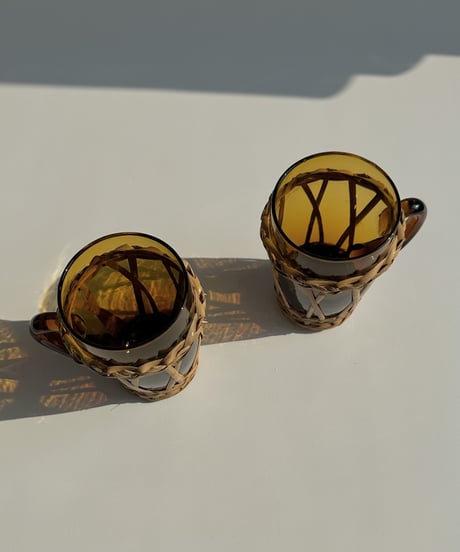 Mug｜マグカップ｜アンバー｜ラタン｜フランス