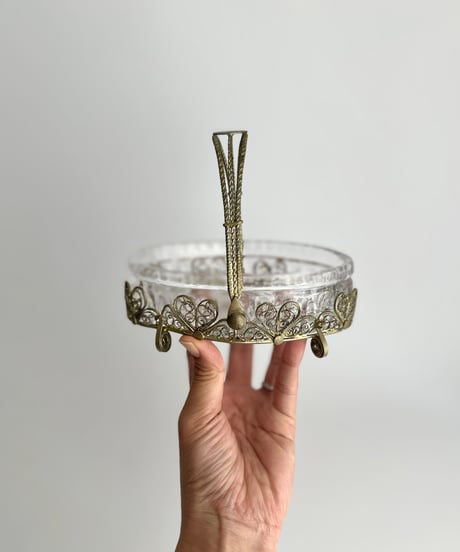 Glass Basket｜ガラスバスケット｜小物入れ｜ハリウッドリージェンシー