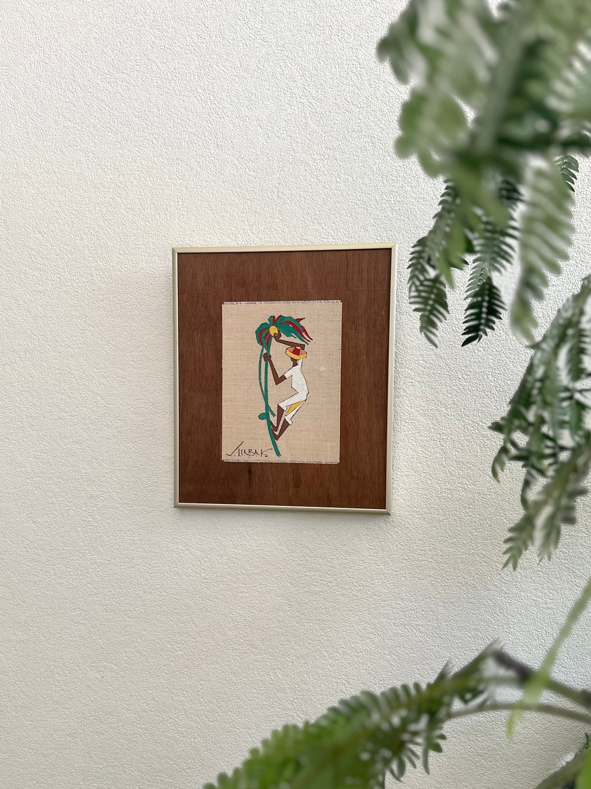 ヴィルジリオ・ナバイス　ブラジル画家　手描　アート　油絵　額付 ヴィルジリオ・ナバイスの油絵 4枚セット ヴィルジリオ・ナバイス