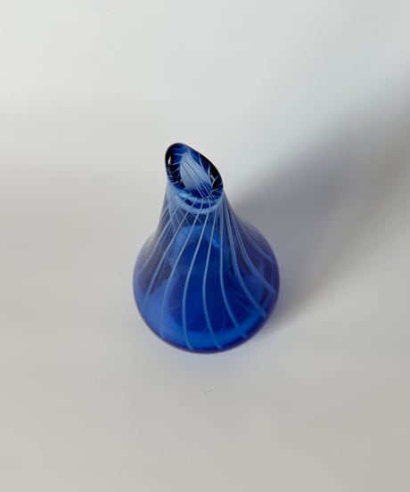 Vase｜ブルー｜ストライプ｜北欧｜一輪挿し