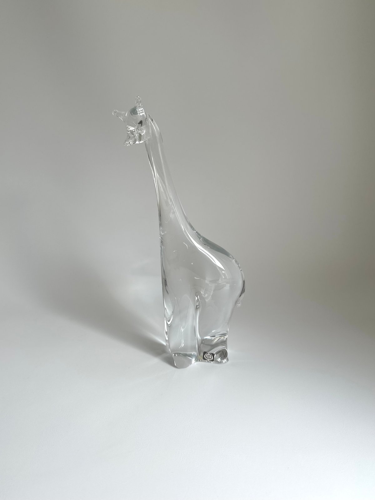 Giraffe｜キリンのオブジェ｜ガラスの置物｜北欧ヴィンテージ