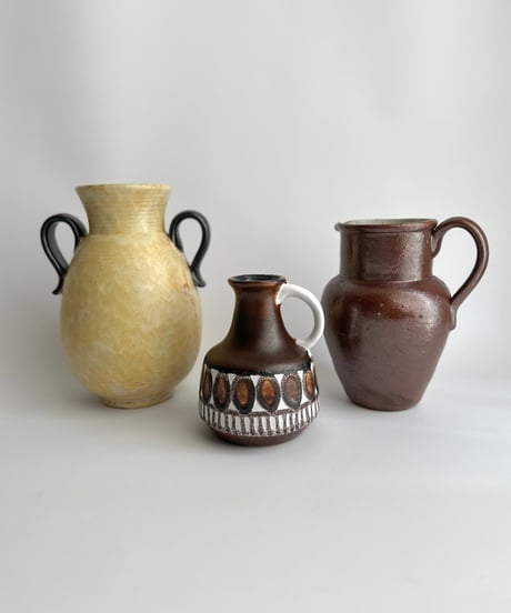 Jug ジャグ｜水差し｜茶色の花瓶｜北欧