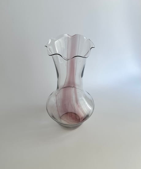 Vase｜1970s｜フリルエッジ｜フラワーベース