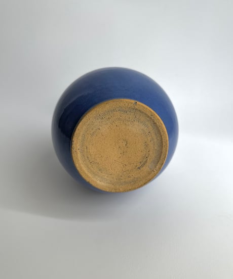 Vase｜Studio Pottery｜Blue｜花器
