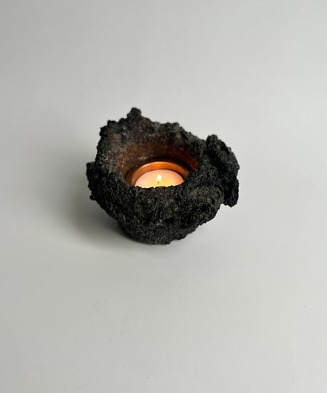 Candle Holder｜ 燭台｜溶岩石｜燭台