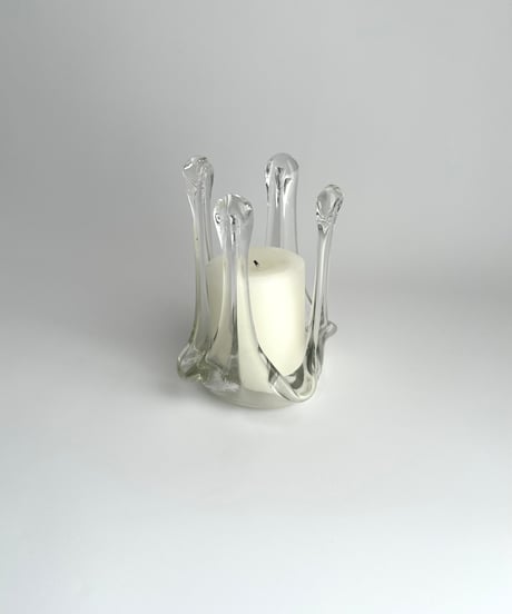 Candle holder｜キャンドルホルダー｜燭台｜アートガラス｜スウェーデン