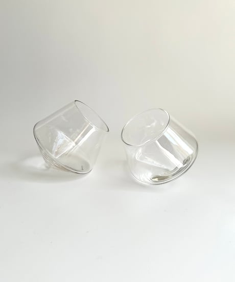 Glass｜Sempli｜斜めのロックグラス｜アメリカ
