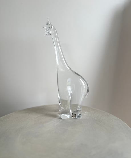 Giraffe｜Eneryda Glasbruk｜キリンのオブジェ｜ガラスの置物｜スウェーデン