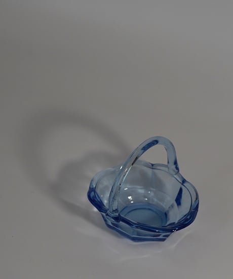Bowl｜ガラスバスケット｜アールデコ｜ハンドル付ボウル｜ポルトガル