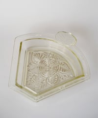 Tray｜イエローガラスのトレイ｜アールデコ｜ポルトガル