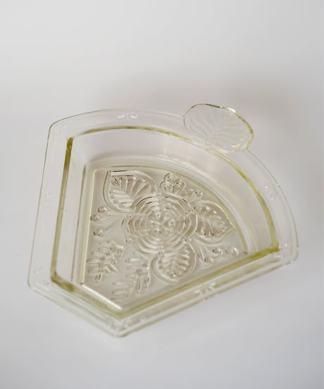 Tray｜イエローガラスのトレイ｜アールデコ｜ポルトガル
