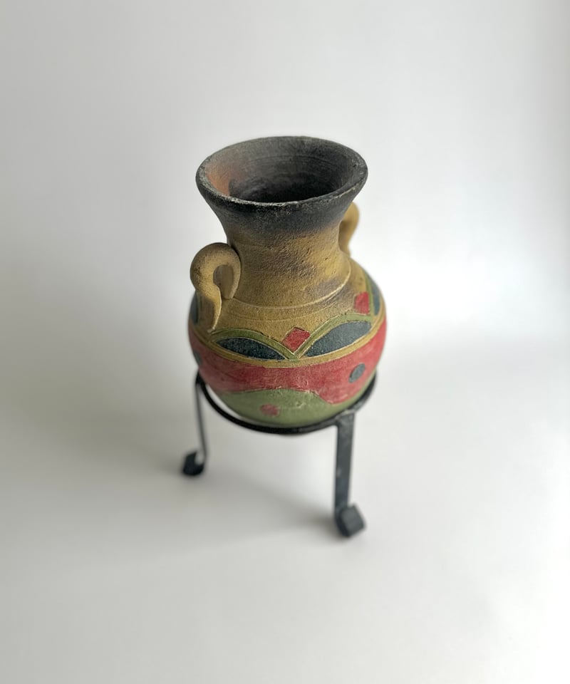 アジア アンテーク 陶器 壺型 陶芸品 Vase｜AMFORA｜アンフォラ｜壺