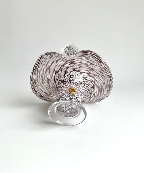 Basket｜ガラスのbasket｜花器｜ Gränna Glass｜スウェーデン