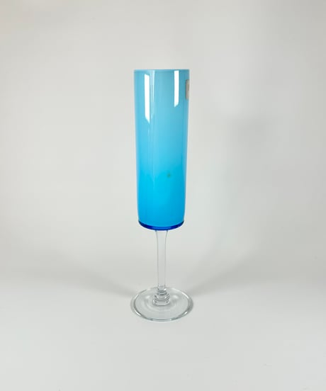 Vase｜Opaline Suedoise｜水色｜ガラスの花瓶｜北欧ヴィンテージ