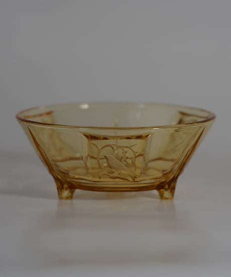 Bowl｜小鳥のボウル｜アールデコ｜ガラスボウル｜ポルトガル