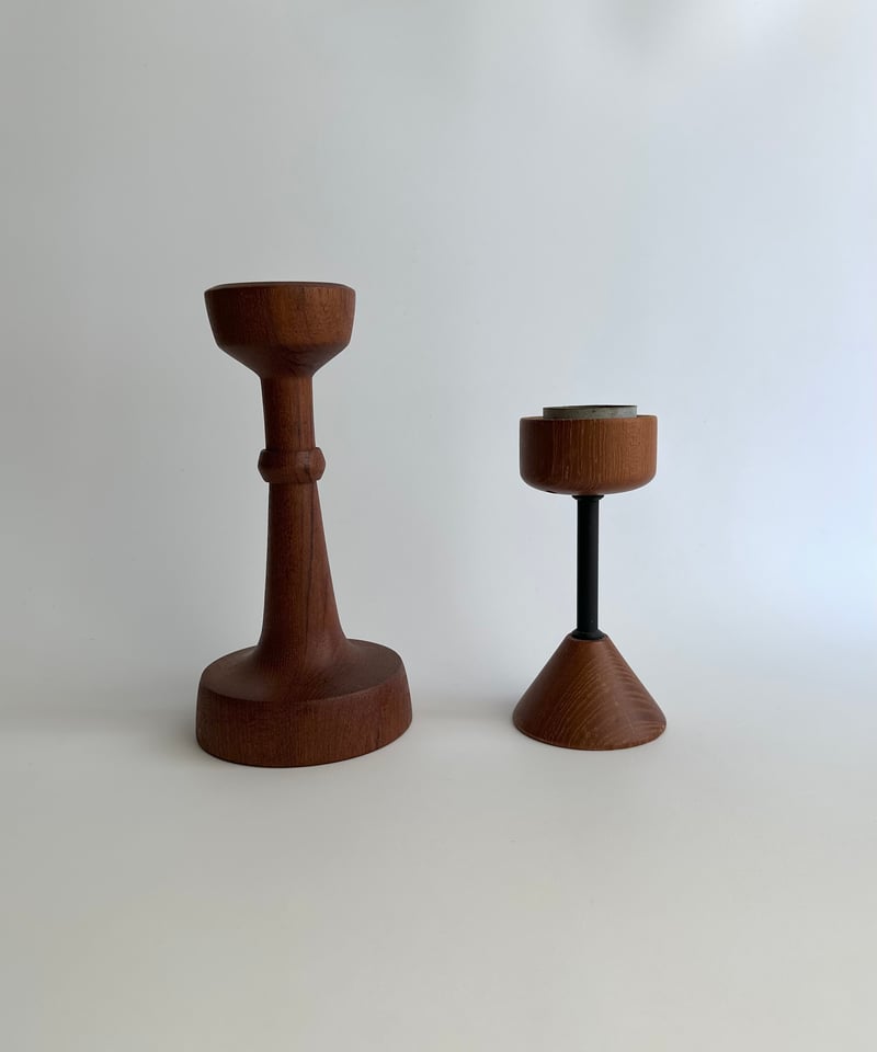 Candle Holder ｜Teak｜木製｜燭台 | roi home｜北欧