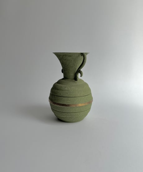 Vase｜緑の花瓶｜フラワーベース｜メタル｜北欧