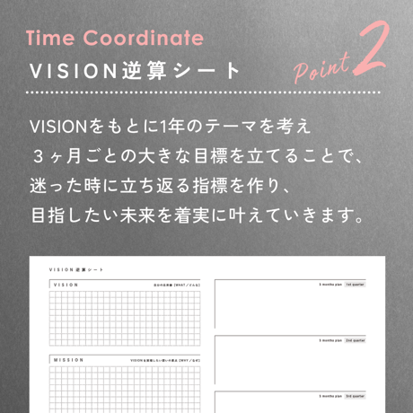 タイムコーディネート手帳2026（2025年10月はじまり）■全4回ワークショップ参加権つき■
