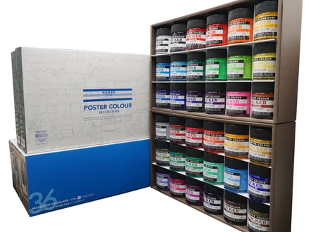 ポスターカラー40ML　36色セット  / POSTER COLOUR 40ML 36-Color Set