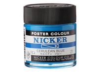 ポスターカラー40ml　＃021　セルリアンブルー　CERULEAN BLUE