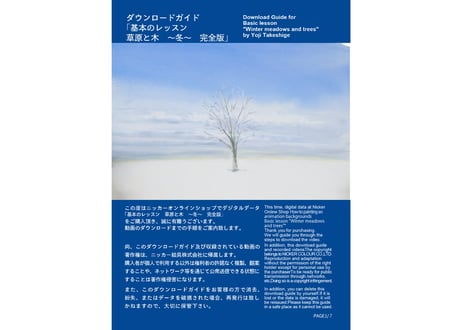 Download Guide for "Winter meadows and tree" Full version by Yoji Takeshige